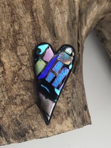 Mosaic Heart Brooch
