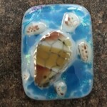 This client wanted a sea turtle pendant for a gift. I created two and this is the one she chose. Custom Turtle